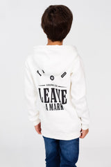 Boy's Zip-Up Sweatshirt With Tomato Print And Pockets