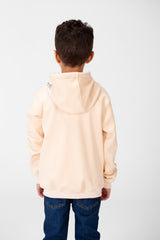 Boy's Basic Hood Sweatshirt With Full Zippers