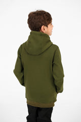 Boy's Tomato Long Sleeve Zipper Sweatshirt With Pockets