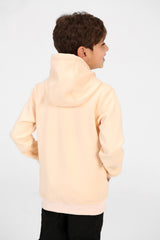 Boy's Tomato Long Sleeve Zipper Sweatshirt With Pockets