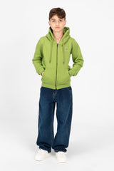 Boy's Tomato Full Zip Hood Sweatshirt