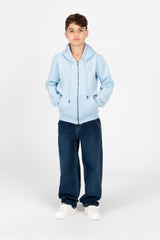 Boy's Tomato Full Zip Hood Sweatshirt