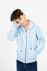 Boy's Tomato Full Zip Hood Sweatshirt
