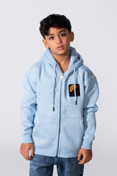 Boy's Milton Oversized Printed Sweatshirt With Zipper And Hood