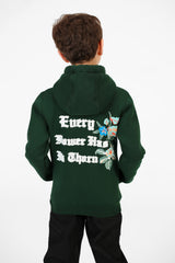 Boy's Zippered Sweatshirt With Front And Back Print