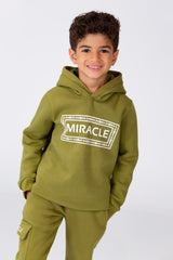 Boy's Winter Printed Training Suit In Milton Material