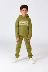 Boy's Winter Printed Training Suit In Milton Material