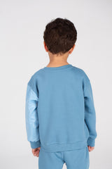 Boy's Padded Front Printed Made Of Soft Melton Front Pocket Training Suit