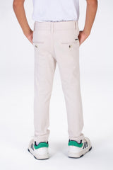 Boys Gabardine Trousers Pants With A Modern Fit And Basic Colours