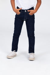 Boys Jeans Used Pants With Badge Tomato On The Back Side