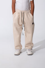 Boy's Tomato Oversized Sweatpants With Drawstring Waist And Pockets