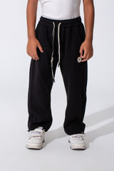 Boy's Tomato Oversized Sweatpants With Drawstring Waist And Pockets
