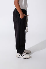 Boy's Tomato Oversized Sweatpants With Drawstring Waist And Pockets
