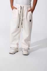 Boy's Tomato Oversized Sweatpants With Drawstring Waist And Pockets