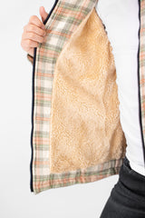 Boy's Fur Padded Hood Shirt With Full Zip