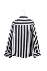 Boy's Unique Style Regular Fit Cotton Shirt With Striped Details That Features A Unique Cut