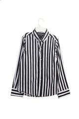 Boy's Unique Style Regular Fit Cotton Shirt With Striped Details That Features A Unique Cut