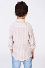 Boys colorful shirt with unique trendy stripes
