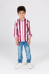 Boy's Basic Style Regular Fit Short Sleeves Shirt Unique Style