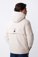 Men's Long Sleeve Tomato Hood Front Pockets Jacket