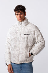 Men's Marble Wash Zip-Up Lightweight Jacket