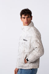Men's Marble Wash Zip-Up Lightweight Jacket