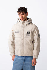 Men's Cloud Wash Zip Waterproof Hood Jacket