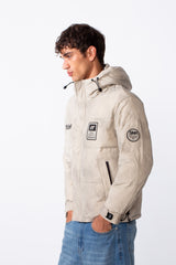 Men's Cloud Wash Zip Waterproof Hood Jacket