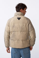 Men's Tomato Marble Wash Zip Bomber Waterproof Jacket