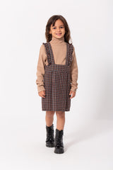 Girl's Sleeveless Regular Fit With High Neck Outfit