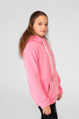 Girl's Basic Plain Hoodie Sweatshirt With Long Sleeves