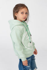 Girl's Long Sleeved Hooded Sweatshirt