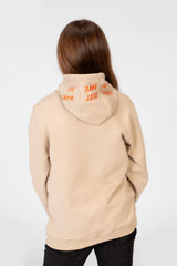 Girl's Hoodie Sweatshirt With Text Print And Long Sleeves