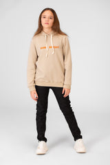 Girl's Hoodie Sweatshirt With Text Print And Long Sleeves