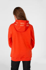 Girl's Hoodie Sweatshirt With Text Print And Long Sleeves