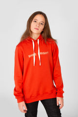 Girl's Hoodie Sweatshirt With Text Print And Long Sleeves