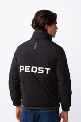 Men's Waterproof Back Text Print Long Sleeves Jacket