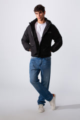 Men's Warm Lining Hooded Waterproof Jacket With Multiple Pockets