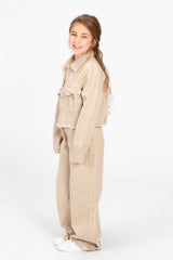 Girl's Modern Slouchy Jeans Outfit Set