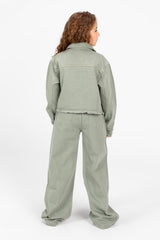 Girl's Modern Slouchy Jeans Outfit Set