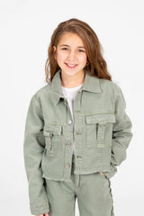 Girl's Modern Slouchy Jeans Outfit Set