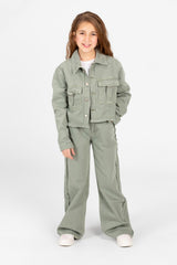 Girl's Modern Slouchy Jeans Outfit Set