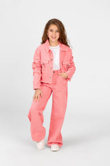 Girl's Modern Slouchy Jeans Outfit Set