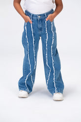 Girls Jeans Pants With Comfortable Fit And Modern Cut