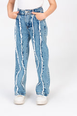 Girls Jeans Pants With A Unique Wide Fit