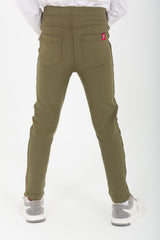 Girl's Elastic Waist Basic Long Leggings