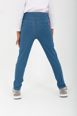 Girl's Elastic Waist Basic Long Leggings