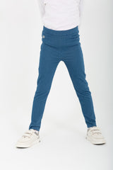 Girl's Elastic Waist Basic Long Leggings