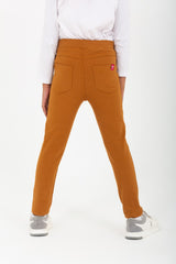 Girl's Elastic Waist Basic Long Leggings