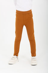 Girl's Elastic Waist Basic Long Leggings
